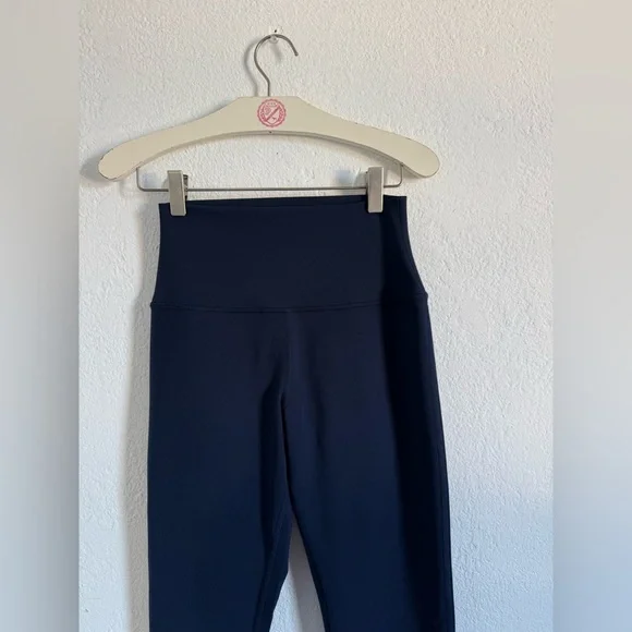 ALO Yoga Airbrush High-Waist Bootcut Flare Legging Navy Size XS - Picture 6 of 14